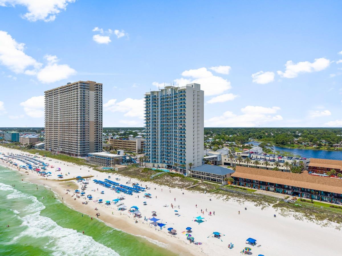 Sterling Breeze Resort Panama City Beach vacation rental with Gulf-front views and direct beach access